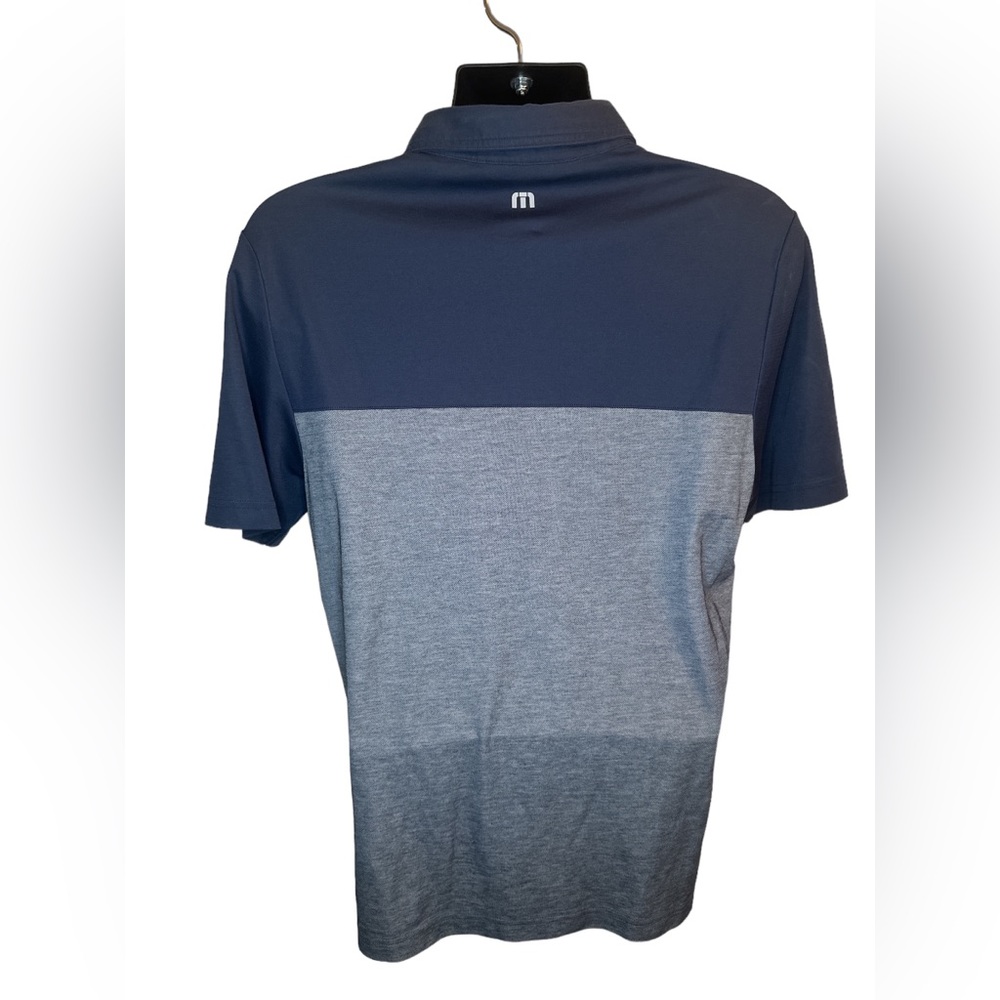 Travis Mathew Men’s Golf Polo size M Blue and Gray - Picture 3 of 4